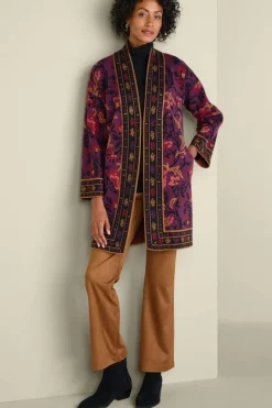 Soft Surroundings Haven Jacquard Cardigan- Tops|Sweaters & Cardigans