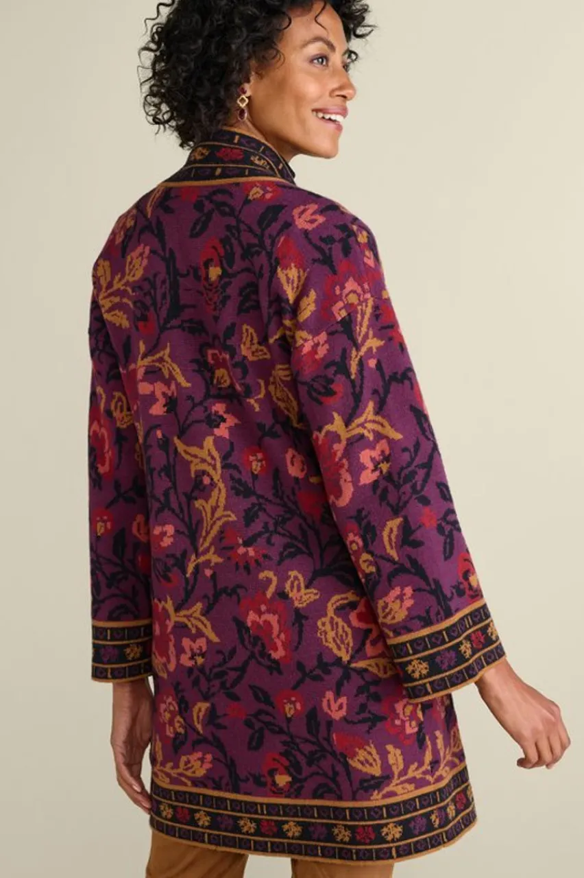 Soft Surroundings Haven Jacquard Cardigan- Tops|Sweaters & Cardigans