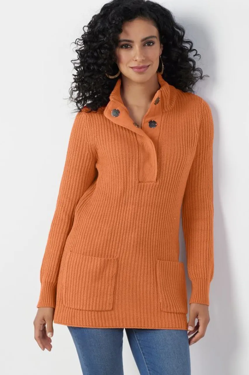 Soft Surroundings Highland Tunic Sweater- Tops|Sweaters & Cardigans