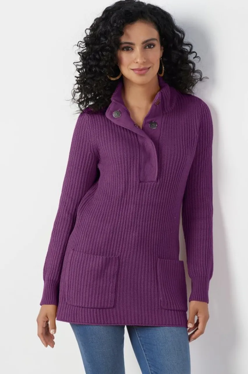 Soft Surroundings Highland Tunic Sweater- Tops|Sweaters & Cardigans