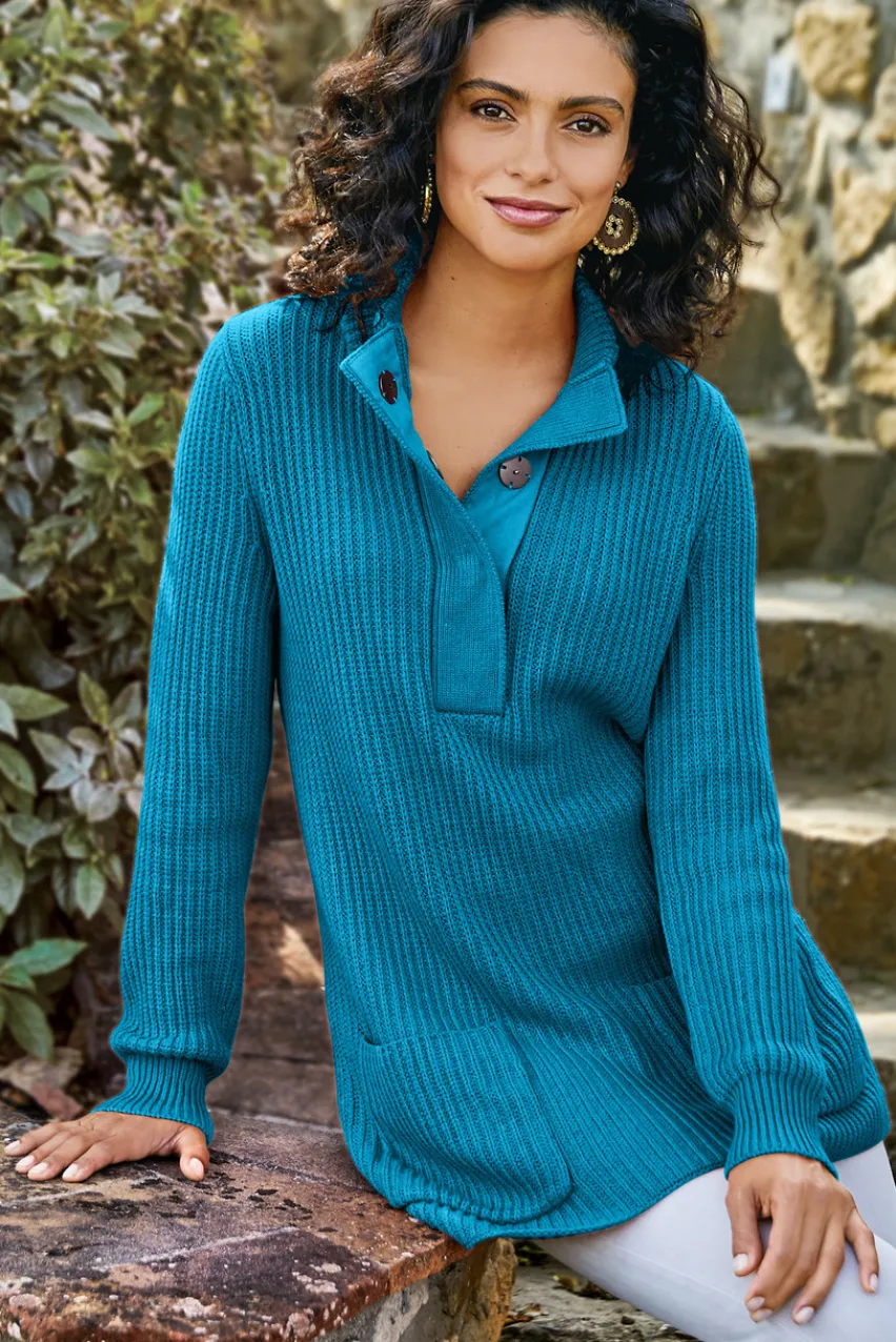 Soft Surroundings Highland Tunic Sweater- Tops|Sweaters & Cardigans