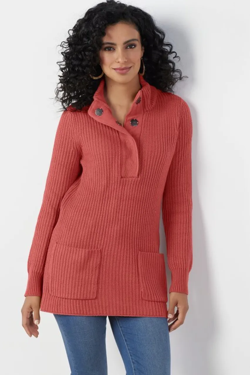 Soft Surroundings Highland Tunic Sweater- Tops|Sweaters & Cardigans