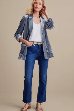 Soft Surroundings Holly Velvet Blazer- Toppers|Jackets & Coats