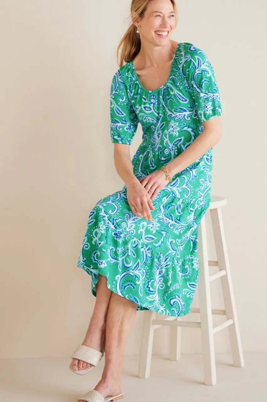 Soft Surroundings Ilana Midi Dress- Dresses