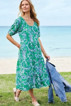 Soft Surroundings Ilana Midi Dress- Dresses