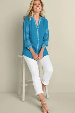 Soft Surroundings Imane Gauze Tunic- Tops|Tunics & Leggings