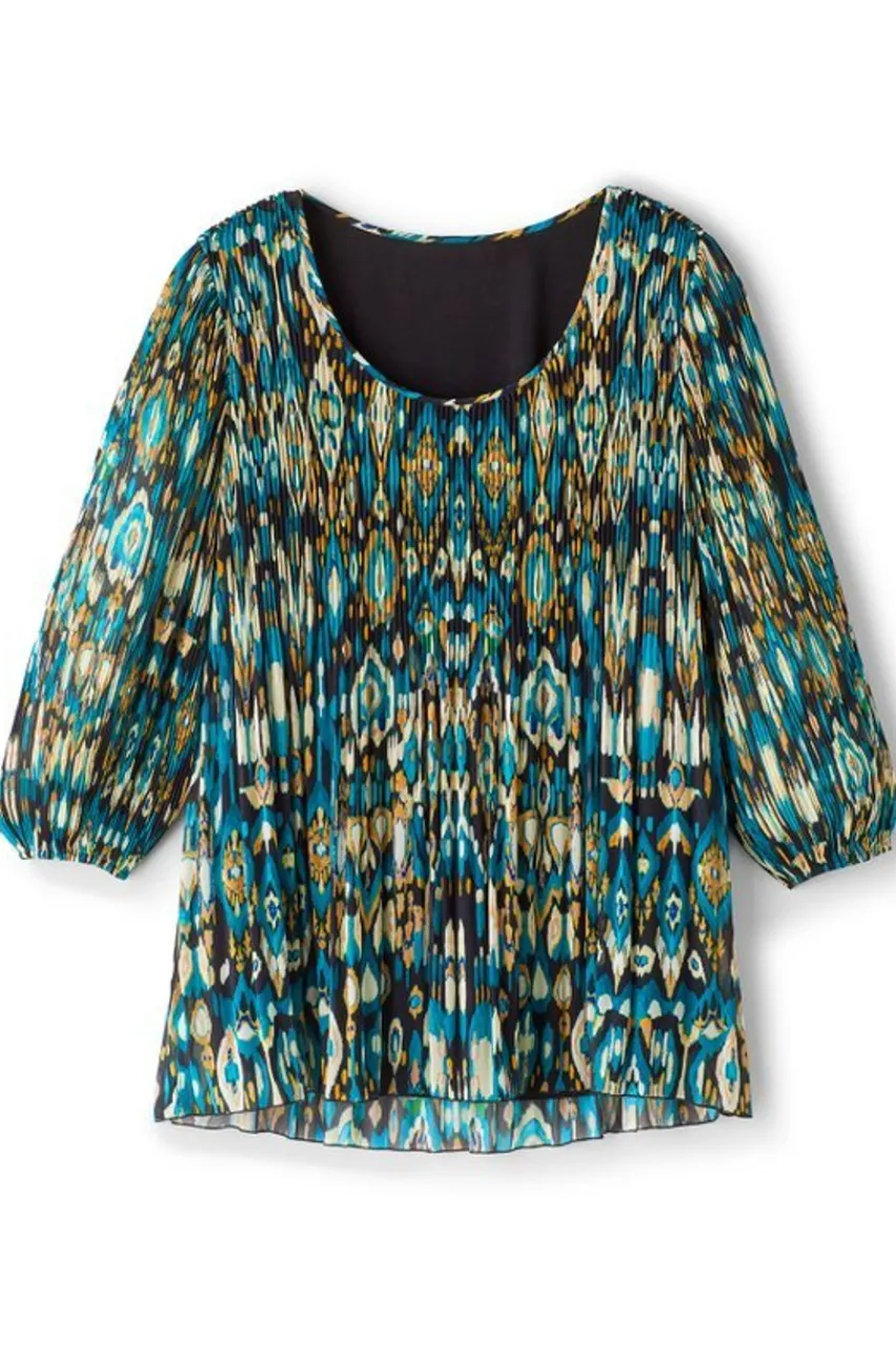 Soft Surroundings Imrie 3/4 Sleeve Tunic- Tops|Tunics & Leggings