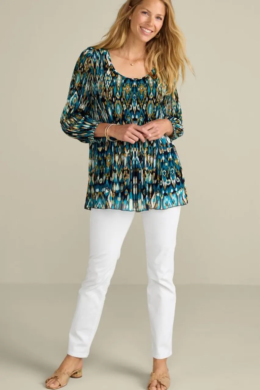 Soft Surroundings Imrie 3/4 Sleeve Tunic- Tops|Tunics & Leggings