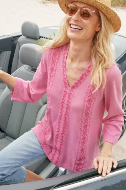 Soft Surroundings Ingrid Embroidered Tunic- Tops|Tunics & Leggings