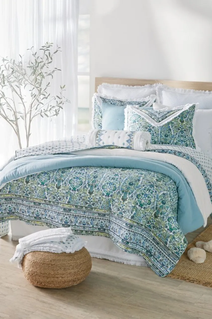 Soft Surroundings Ivy May Reversible Gauze Sham- Bedding|Bedding Collections