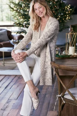 Soft Surroundings Ivy Shimmer Long Cardigan- Tops|Sweaters & Cardigans