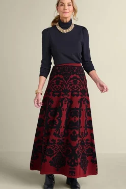 Soft Surroundings Jacobean Sweater Skirt- Skirts
