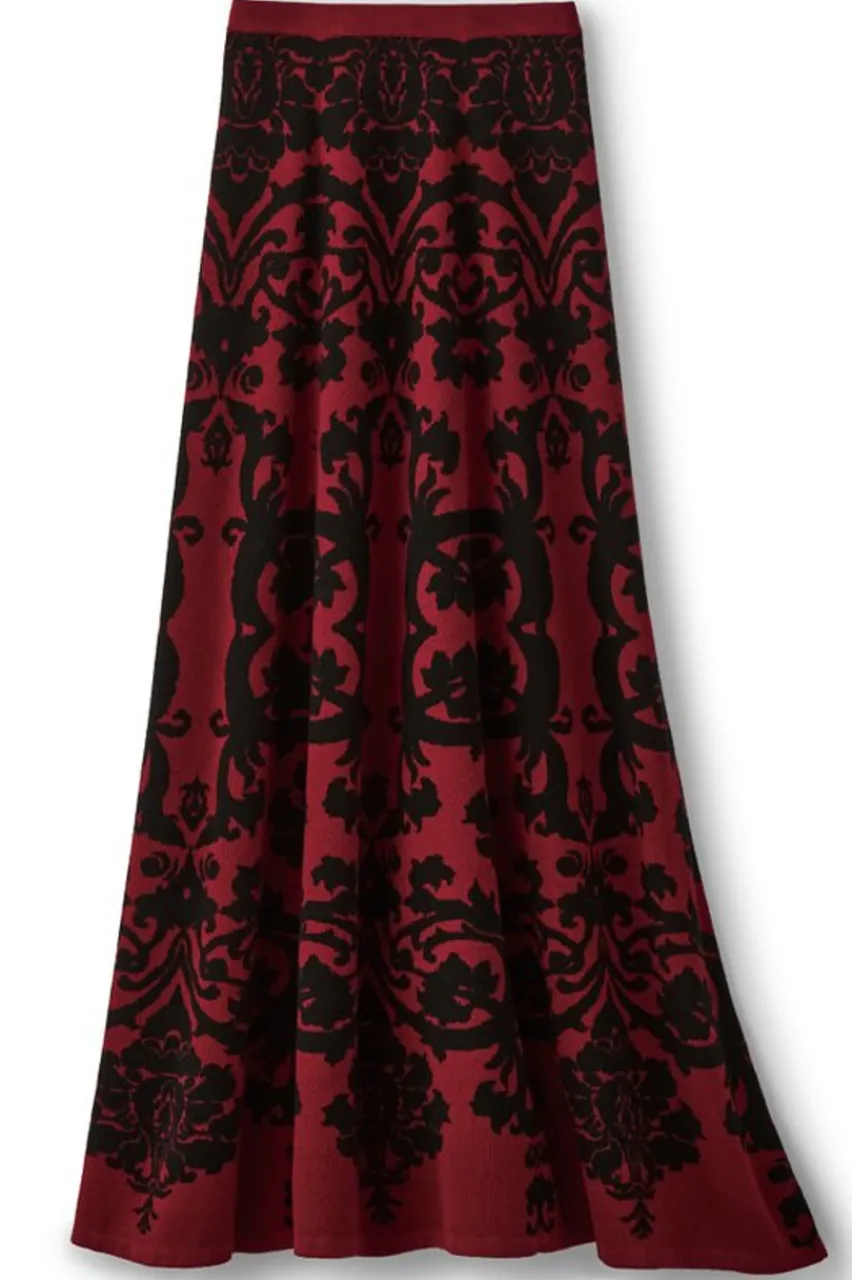 Soft Surroundings Jacobean Sweater Skirt- Skirts