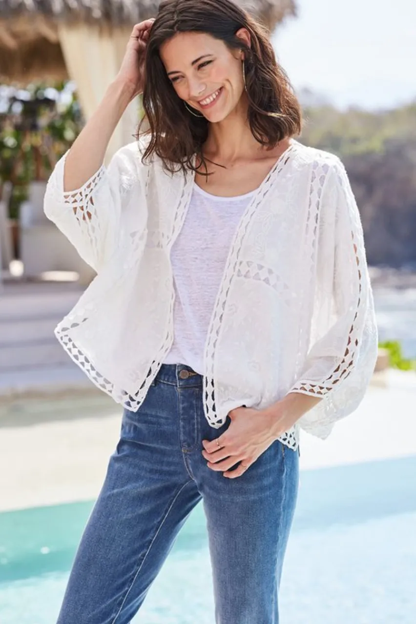 Soft Surroundings Jasmine Lace Wrap- Toppers|Scarves & Wraps