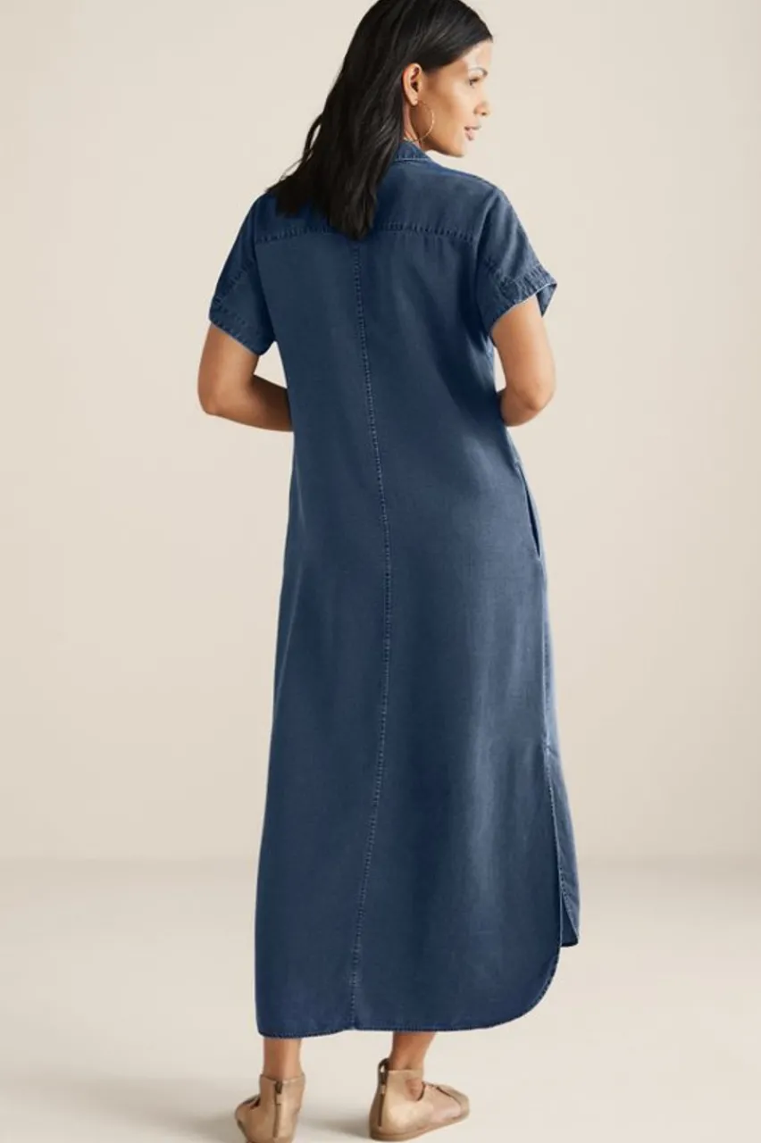 Soft Surroundings Je Veux Midi Shirtdress- Dresses
