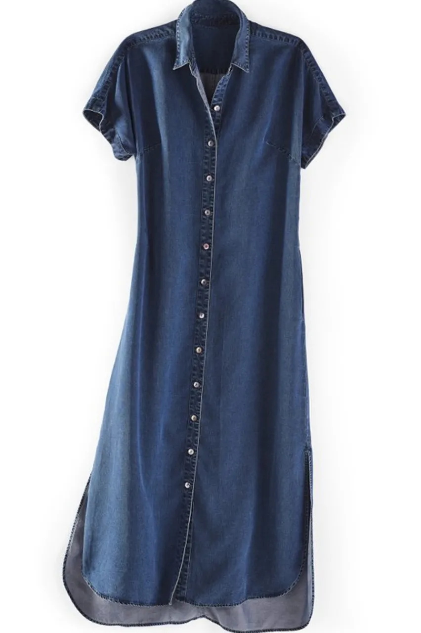 Soft Surroundings Je Veux Midi Shirtdress- Dresses