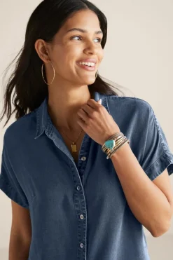 Soft Surroundings Je Veux Midi Shirtdress- Dresses