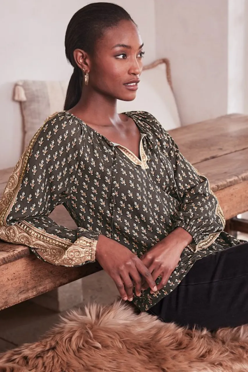 Soft Surroundings Jolene Blouse- Tops
