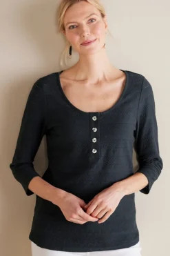 Soft Surroundings Jude Textured Top- Tops