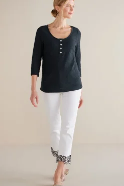 Soft Surroundings Jude Textured Top- Tops