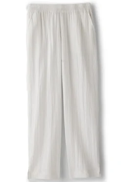 Soft Surroundings Khulani Straight Leg Gauze Crop Pants- Pants