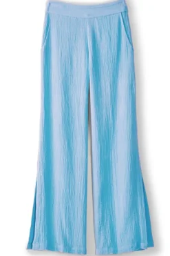 Soft Surroundings Khulani Wide Leg Gauze Pants- Pants