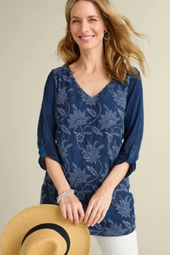 Soft Surroundings Kimbra Embroidered Tunic- Tops|Tunics & Leggings