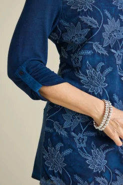 Soft Surroundings Kimbra Embroidered Tunic- Tops|Tunics & Leggings