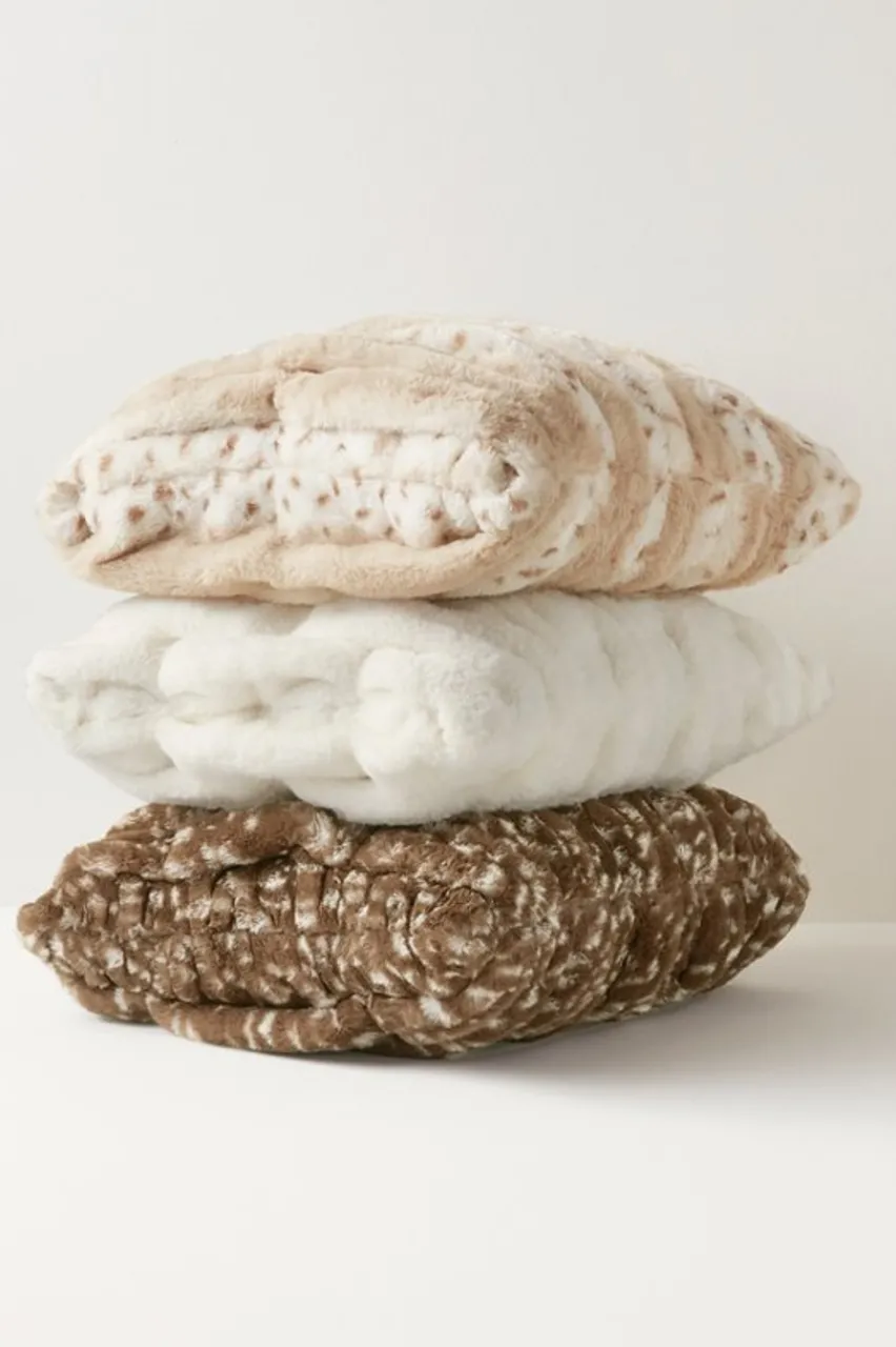 Soft Surroundings La Parisienne Faux Fur Pillow- Bedding|Bedding Essentials