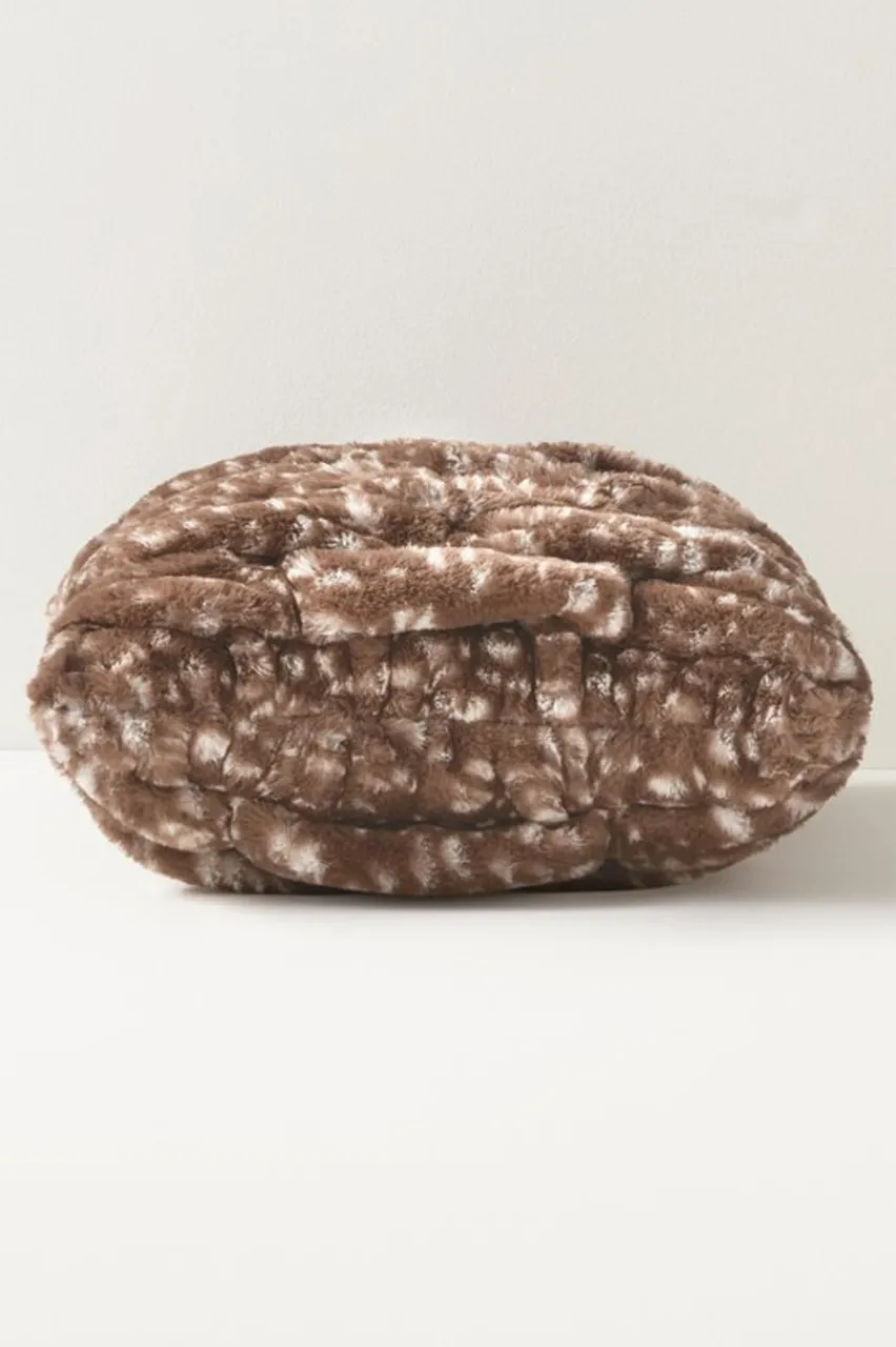 Soft Surroundings La Parisienne Faux Fur Pillow- Bedding|Bedding Essentials