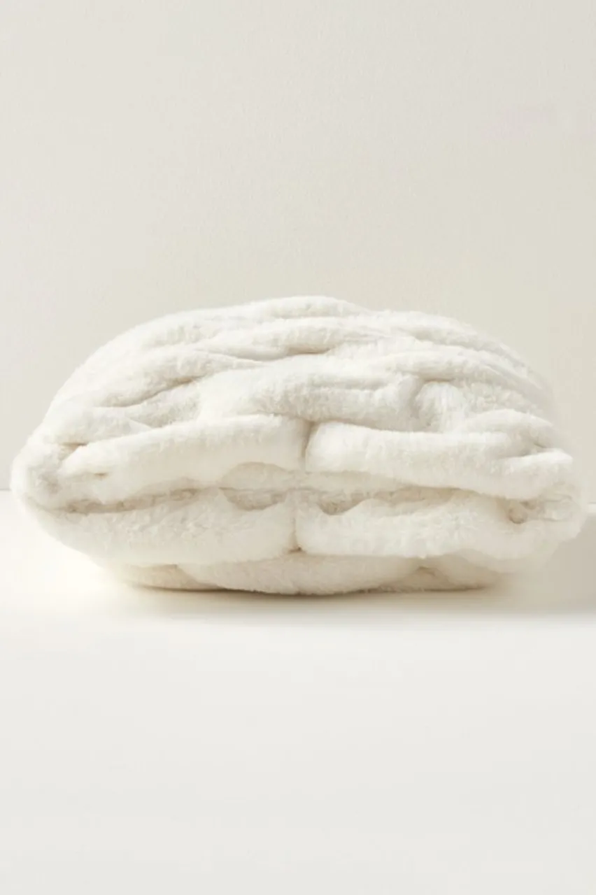 Soft Surroundings La Parisienne Faux Fur Pillow- Bedding|Bedding Essentials