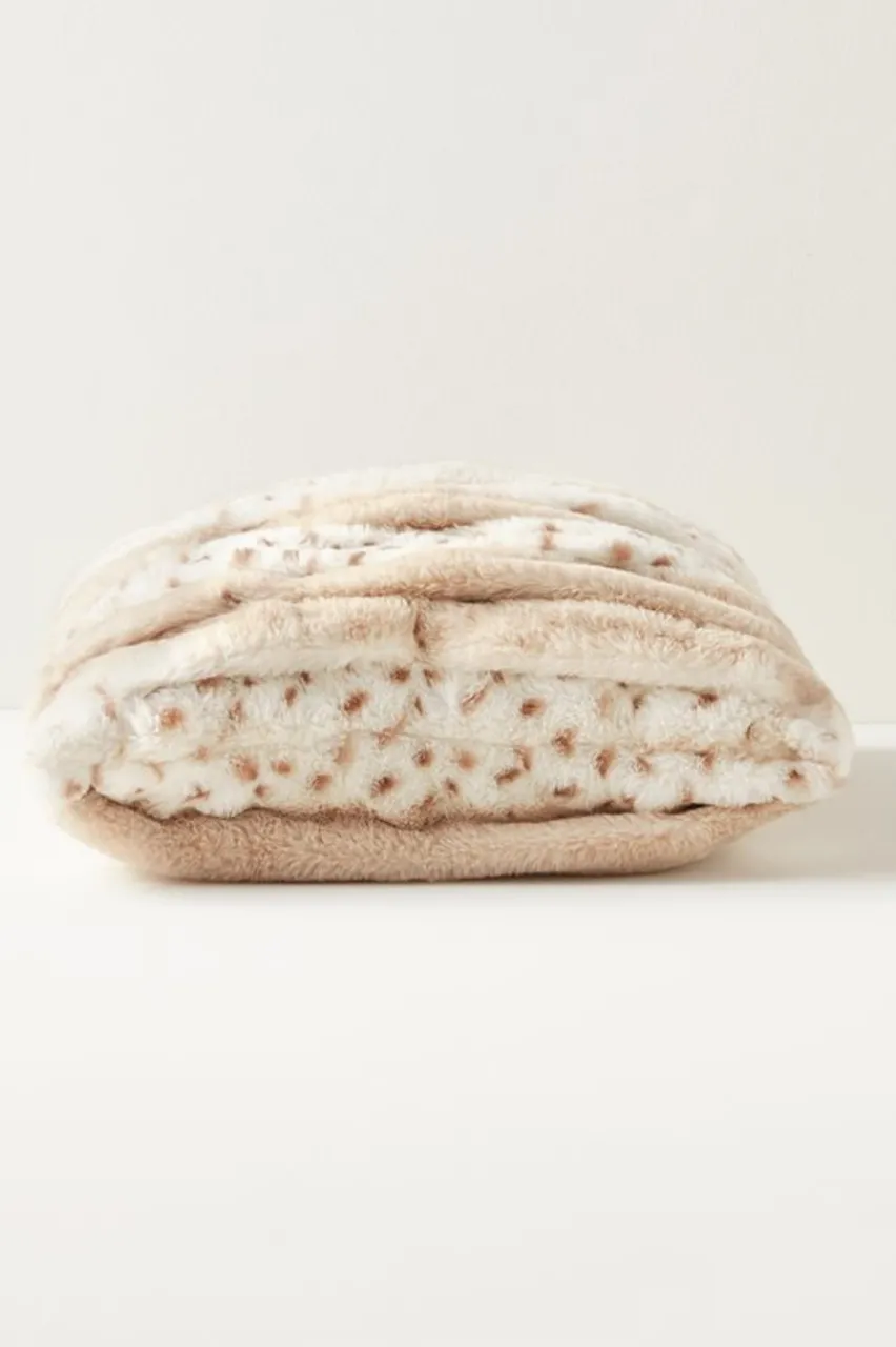 Soft Surroundings La Parisienne Faux Fur Pillow- Bedding|Bedding Essentials