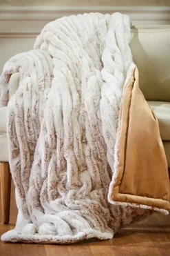 Soft Surroundings La Parisienne Faux Fur Throw- Bedding|Bedding Essentials