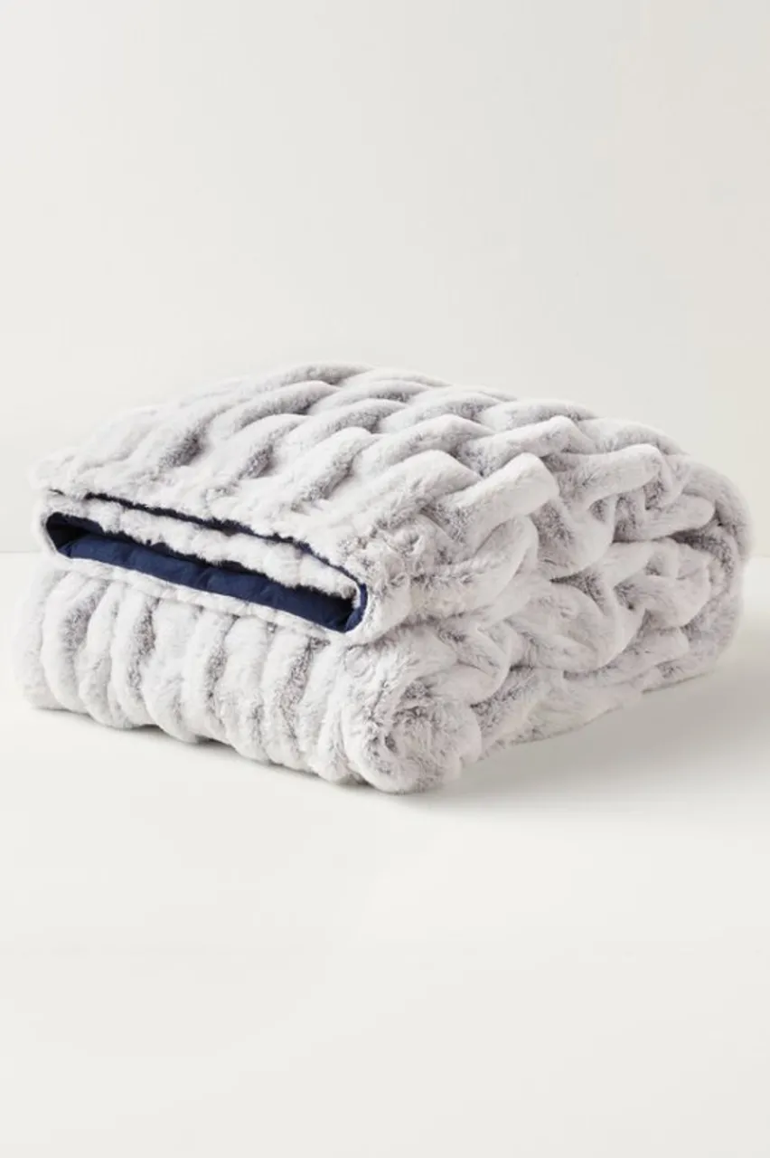 Soft Surroundings La Parisienne Faux Fur Throw- Bedding|Bedding Essentials