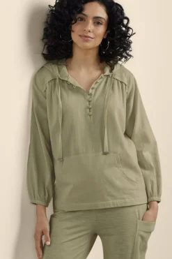 Soft Surroundings Lanai Hoodie- Tops|Sleepwear & Lounge