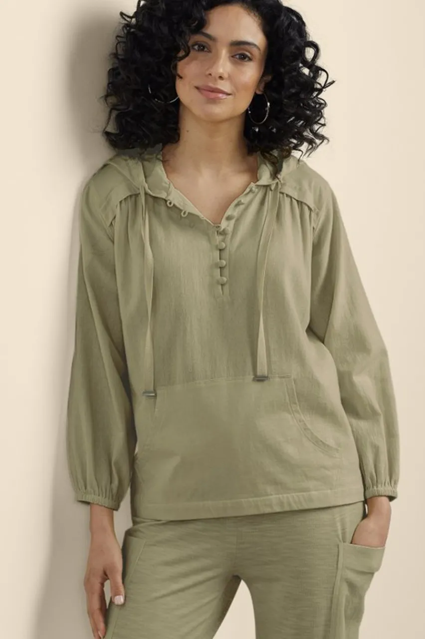 Soft Surroundings Lanai Hoodie- Tops|Sleepwear & Lounge