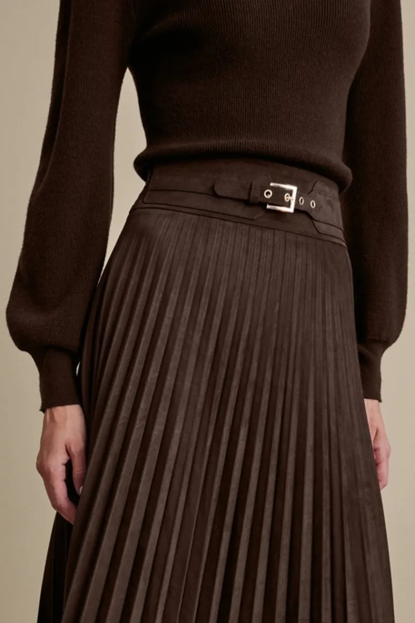 Soft Surroundings Lavina Faux Suede Skirt- Skirts