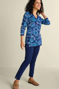 Soft Surroundings Leonor Jacquard Tunic Sweater- Tops|Sweaters & Cardigans