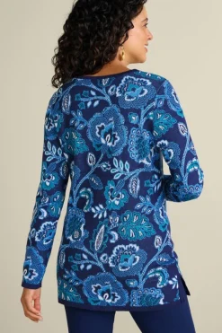Soft Surroundings Leonor Jacquard Tunic Sweater- Tops|Sweaters & Cardigans