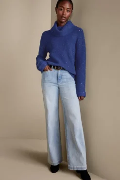 Soft Surroundings Linley Sequin Sweater- Tops|Sweaters & Cardigans