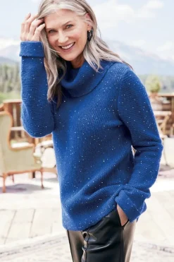 Soft Surroundings Linley Sequin Sweater- Tops|Sweaters & Cardigans