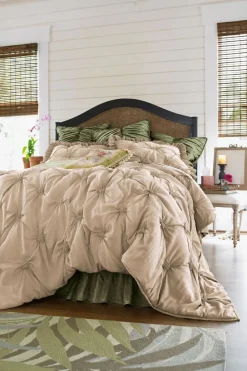 Soft Surroundings Lombardi Smocked Coverlet I- Bedding|Bedding Collections
