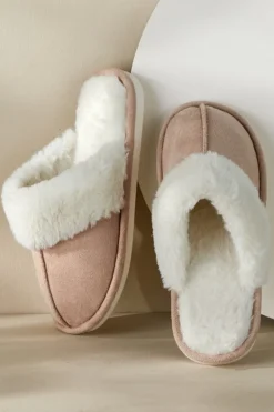 Soft Surroundings Lora Cuffed Slippers- Shoes