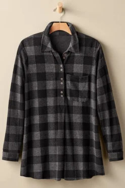 Soft Surroundings Mad About Plaid Tunic- Tops|Tunics & Leggings