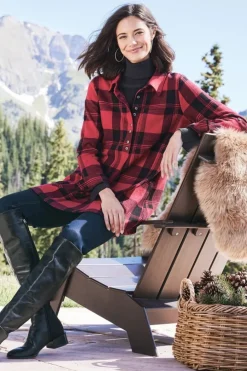 Soft Surroundings Mad About Plaid Tunic- Tops|Tunics & Leggings