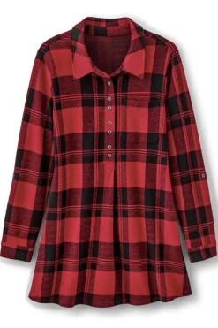 Soft Surroundings Mad About Plaid Tunic- Tops|Tunics & Leggings