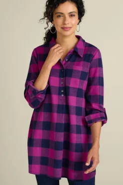 Soft Surroundings Mad About Plaid Tunic- Tops|Tunics & Leggings