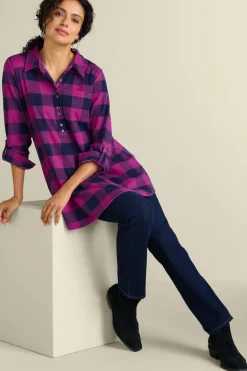 Soft Surroundings Mad About Plaid Tunic- Tops|Tunics & Leggings