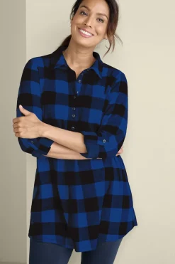 Soft Surroundings Mad About Plaid Tunic- Tops|Tunics & Leggings