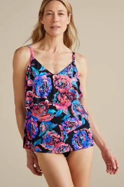 Soft Surroundings Magicsuit By Miraclesuit Chloe Tankini Top- Swimwear